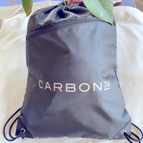Carbon38 Handbags - PACK OF 2 -  Brand NWOT Carbon38 Gym Bag Zipper Compartment , Drawstring Black